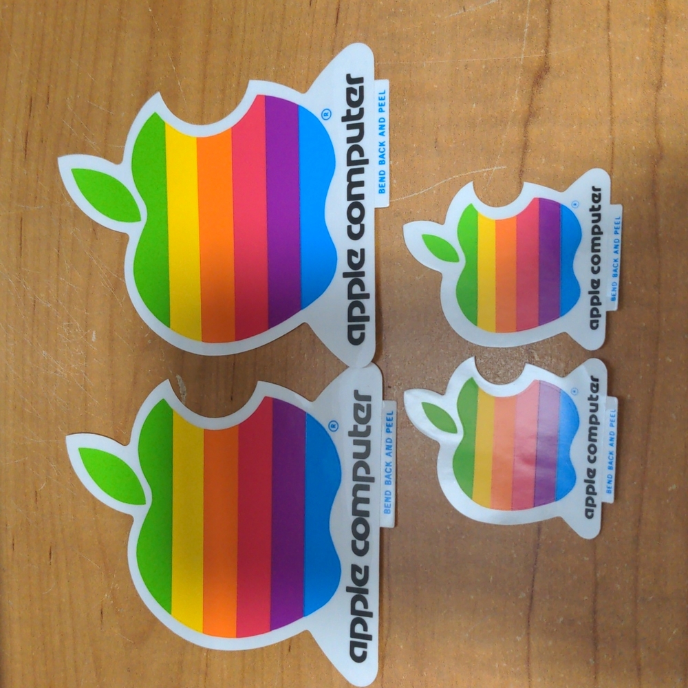 Vintage Apple Computer Stickers